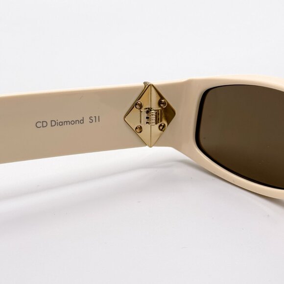 NEW DIOR CD DIAMOND S1I 50F0 IVORY UNISEX SUNGLASSES CD DIAMOND S1I 50F - Picture 7 of 9